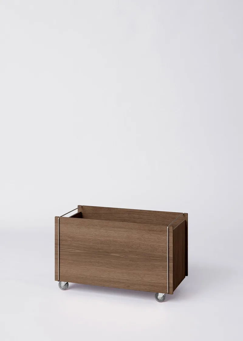 Storage Box de MOEBE en Smoked Oak / Stainless Steel, Non, Oui – photo du produit
