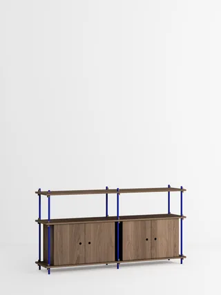 Shelving System – s.85.2.D by MOEBE in Smoked-Oak/Deep-Blue – product photo 4 of 4