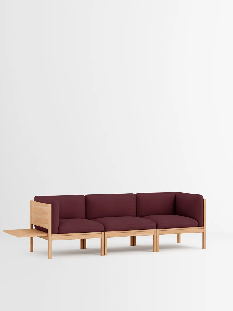 3 Seater Sofa with Sides + 1 Side Table van MOEBE in Autumn, Autumn 101, Oak – productfoto 3 van 34