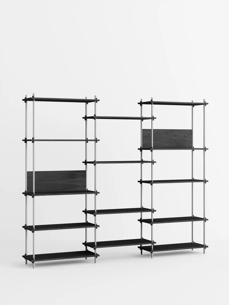 Shelving System – s.200.3.A van MOEBE in Black – productfoto 2 van 4