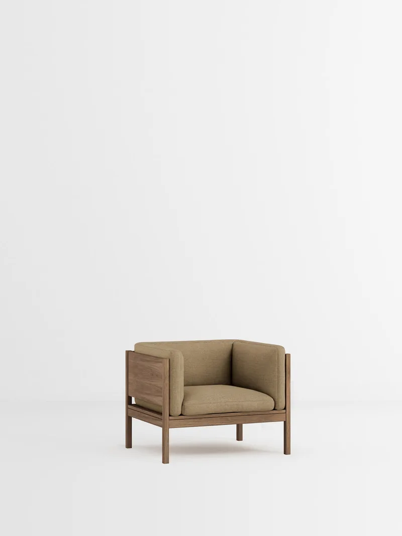 Lounge Chair by MOEBE in Autumn, Autumn 221, Smoked Oak – product photo