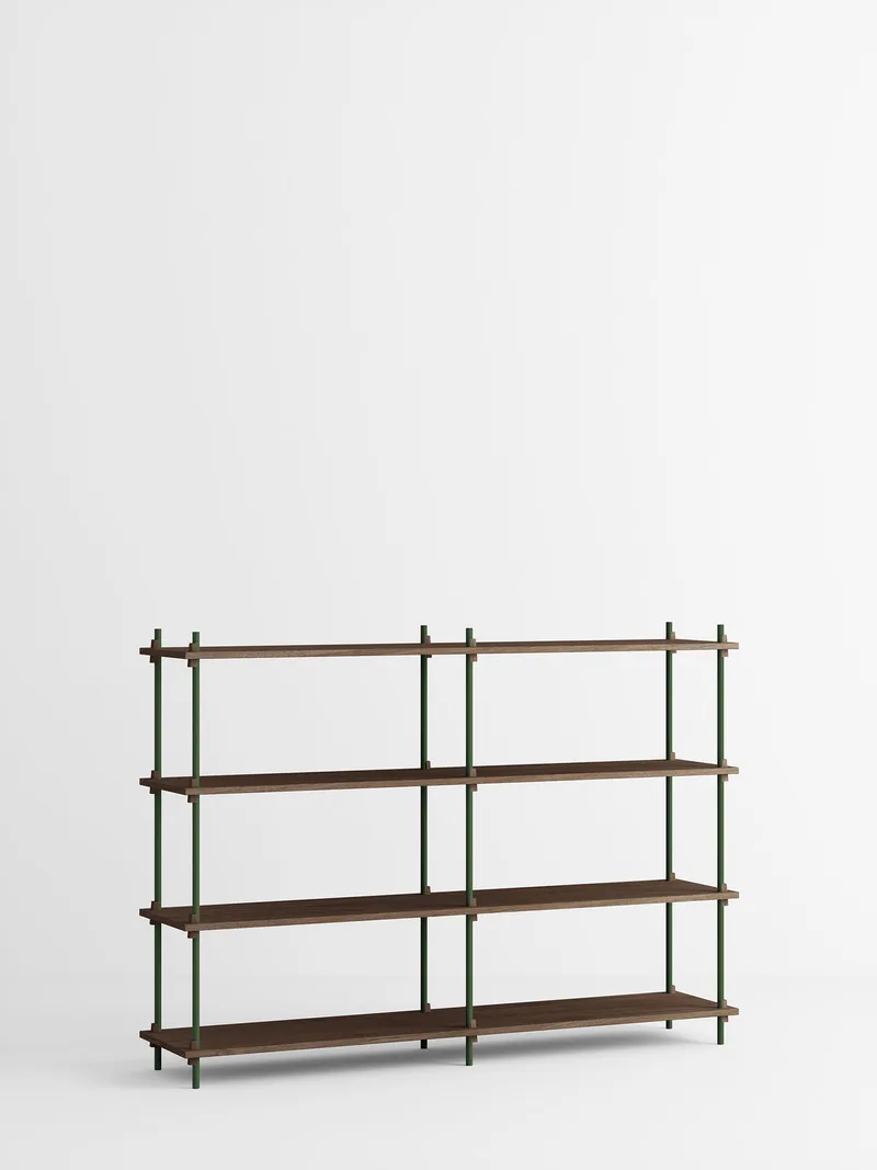 Shelving System – s.115.2.B by MOEBE in Smoked-Oak/Pine-Green – product photo 4 of 4
