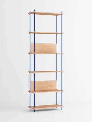 Shelving System – s.255.1.A de MOEBE en Oak/Deep-Blue – photo du produit 6 sur 6