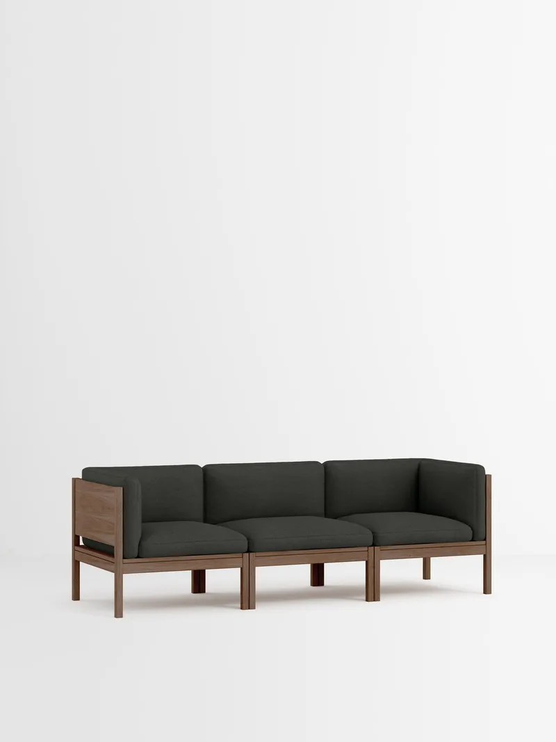 3 Seater Sofa with Sides by MOEBE in Re-Wool 2, Re-Wool 2 – 198, Smoked Oak – product photo 35 of 35