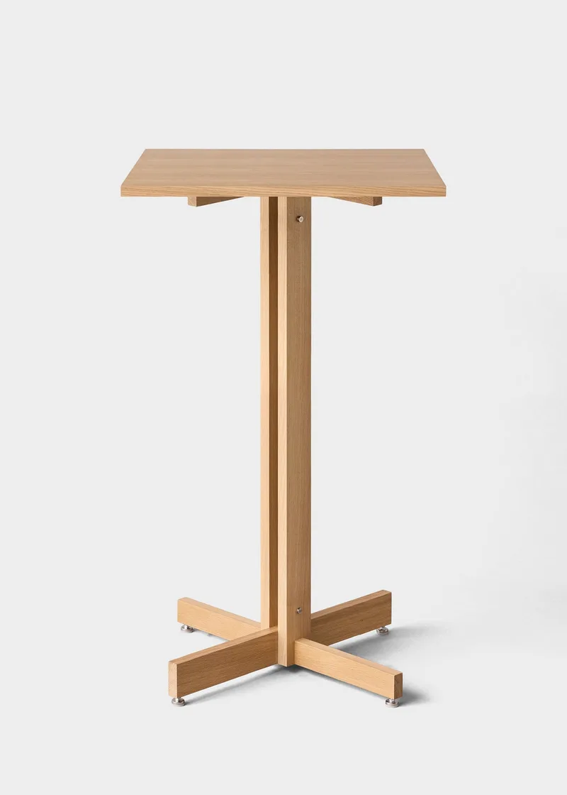 KUMU Bar Table – Square by MOEBE in Oiled Oak – product photo