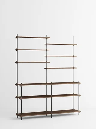 Shelving System – s.200.2.D by MOEBE in Smoked-Oak/Black – product photo 4 of 4