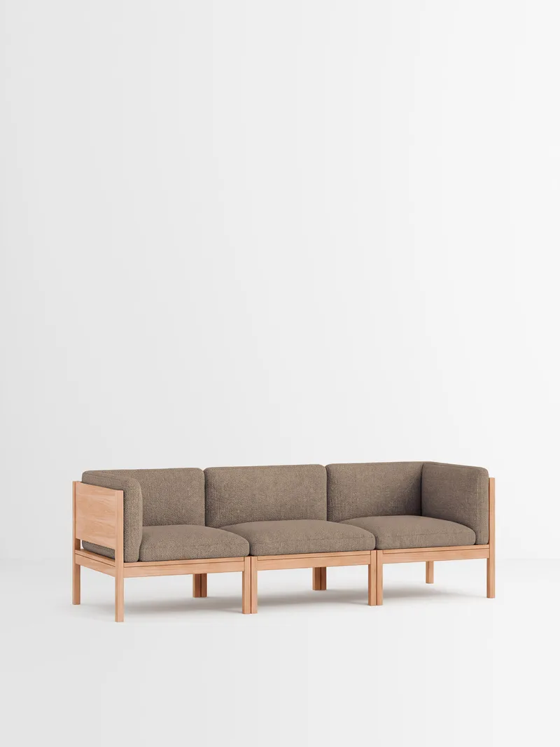 3 Seater Sofa with Sides de MOEBE en Moss, Moss 0013, Oak – photo du produit 35 sur 35