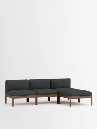 3 Seater Sofa with Chaise Longue von MOEBE in Re-Wool 2, Re-Wool 2 – 987, Smoked Oak – Produktfoto 33 von 33