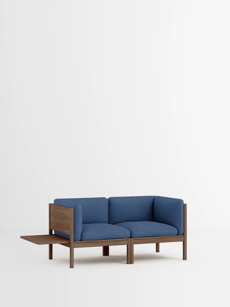 2 Seater Sofa with Sides + 1 Side Table by MOEBE in Re-Wool 2, Re-Wool 2 – 767, Smoked Oak – product photo 35 of 35