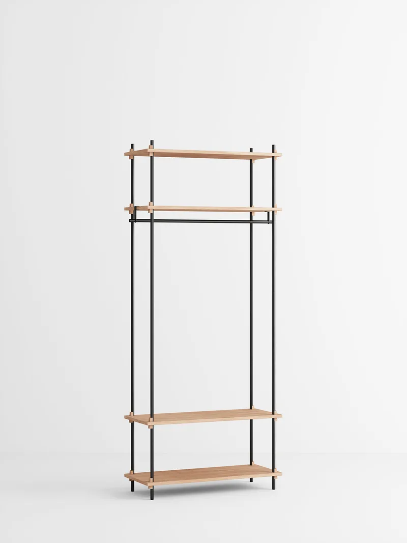 Shelving System – s.200.1.F by MOEBE in Oak/Black – product photo 4 of 4