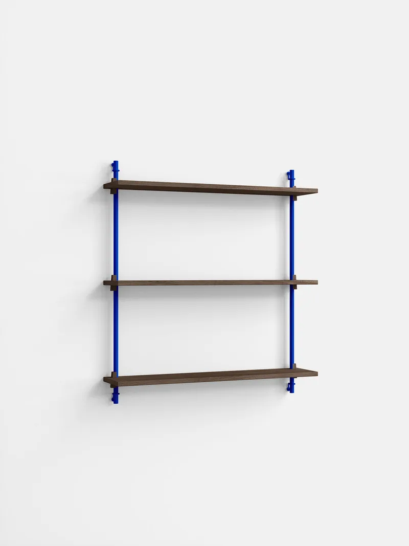 Wall Shelving – ws.85.1 by MOEBE in Smoked-Oak/Deep-Blue – product photo 4 of 4