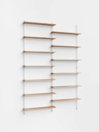 Wall Shelving – ws.230.2 by MOEBE in Oak/White – product photo 5 of 5