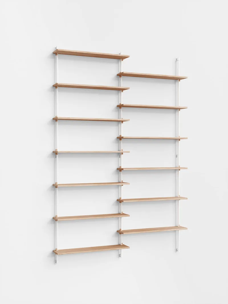 Wall Shelving – ws.230.2 by MOEBE in Oak/White – product photo 5 of 5