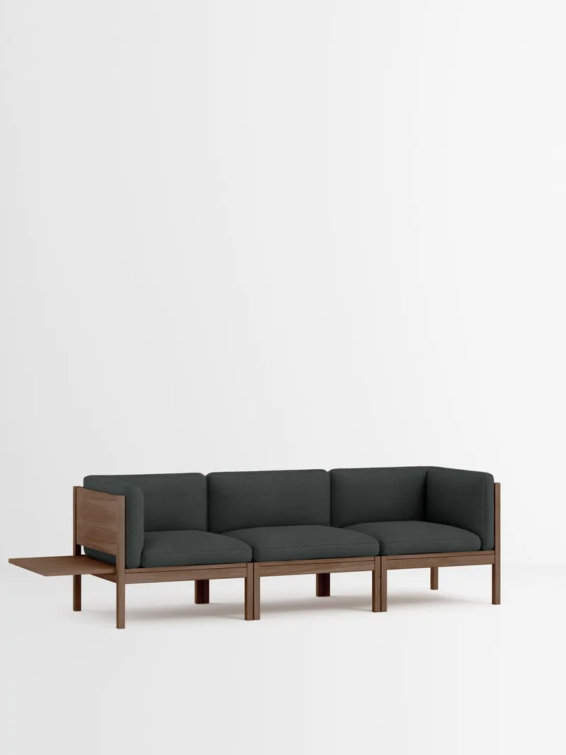 3 Seater Sofa with Sides + 1 Side Table van MOEBE in Re-Wool 2, Re-Wool 2 – 987, Smoked Oak – productfoto 35 van 35