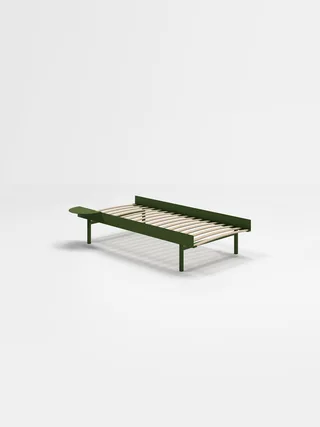 Bed 90 cm by MOEBE in Pine Green, High – 1, 90 – product photo 25 of 25