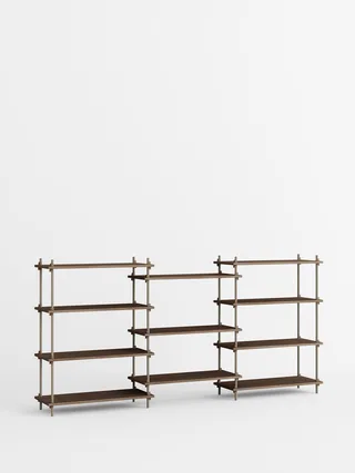 Shelving System – s.115.3.A de MOEBE en Smoked-Oak/Warm-Grey – photo du produit 4 sur 4