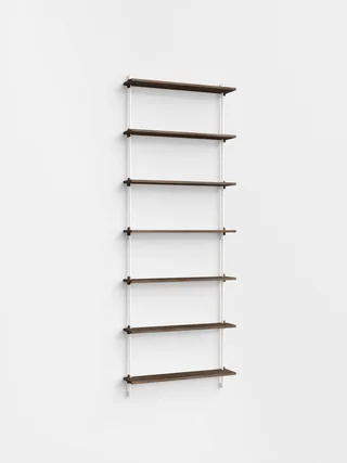Wall Shelving – ws.230.1 by MOEBE in Smoked-Oak/White – product photo 4 of 4