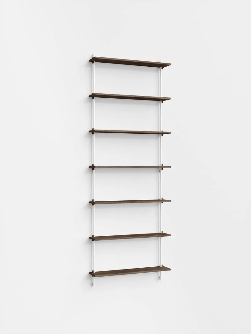 Wall Shelving – ws.230.1 by MOEBE in Smoked-Oak/White – product photo 4 of 4