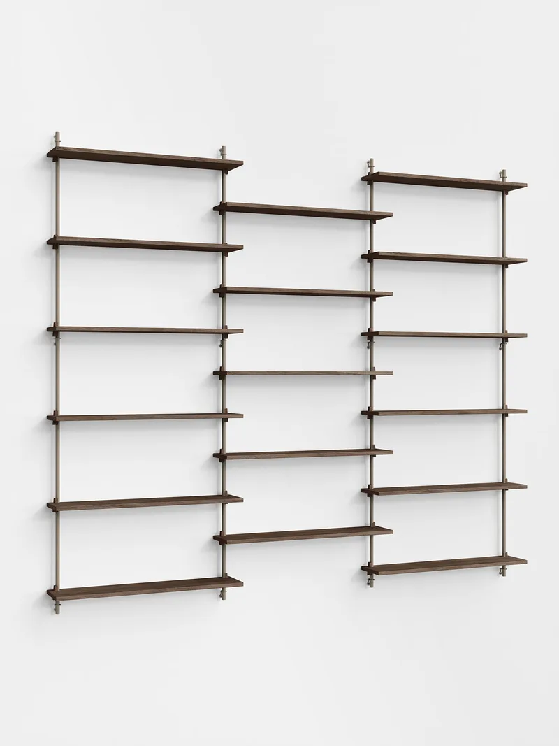Wall Shelving – ws.200.3 by MOEBE in Smoked-Oak/Warm-Grey – product photo 4 of 4