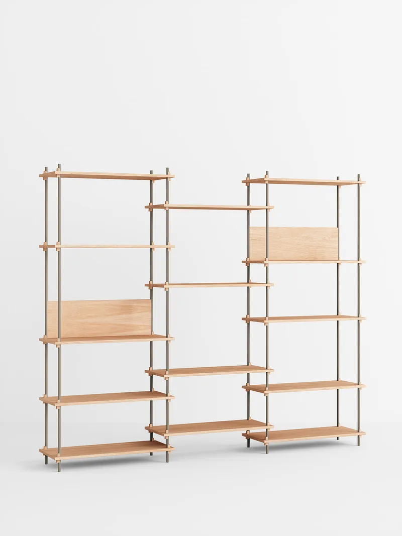 Shelving System – s.200.3.A de MOEBE en Oak/Warm-Grey – photo du produit 4 sur 4