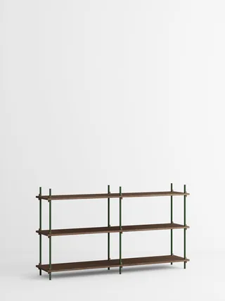 Shelving System – s.85.2.B van MOEBE in Smoked-Oak/Pine-Green – productfoto 4 van 4