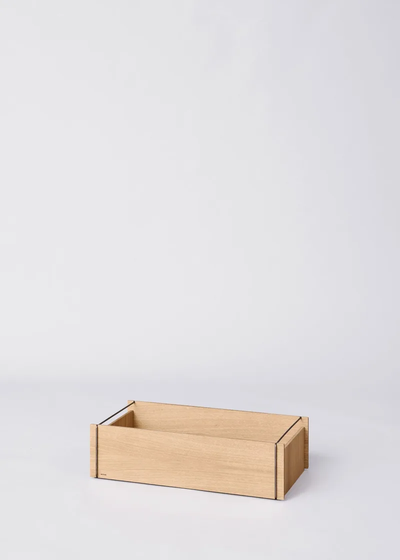 Storage Box – Low by MOEBE in Stainless Steel, No – product photo