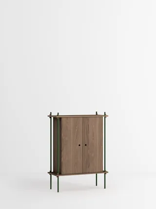 Shelving System – s.115.1.C by MOEBE in Smoked-Oak/Pine-Green – product photo 4 of 4