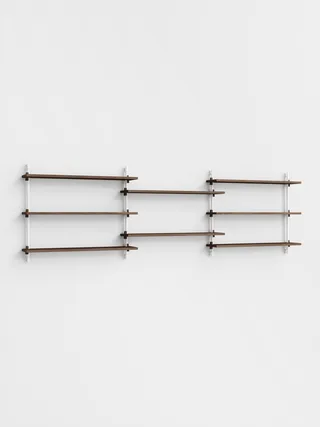 Wall Shelving – ws.65.3 by MOEBE in Smoked-Oak/White – product photo 4 of 4