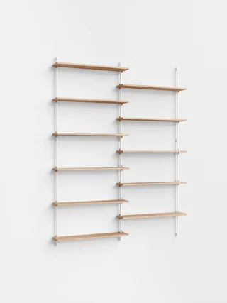 Wall Shelving – ws.200.2 by MOEBE in Oak/White – product photo 4 of 4