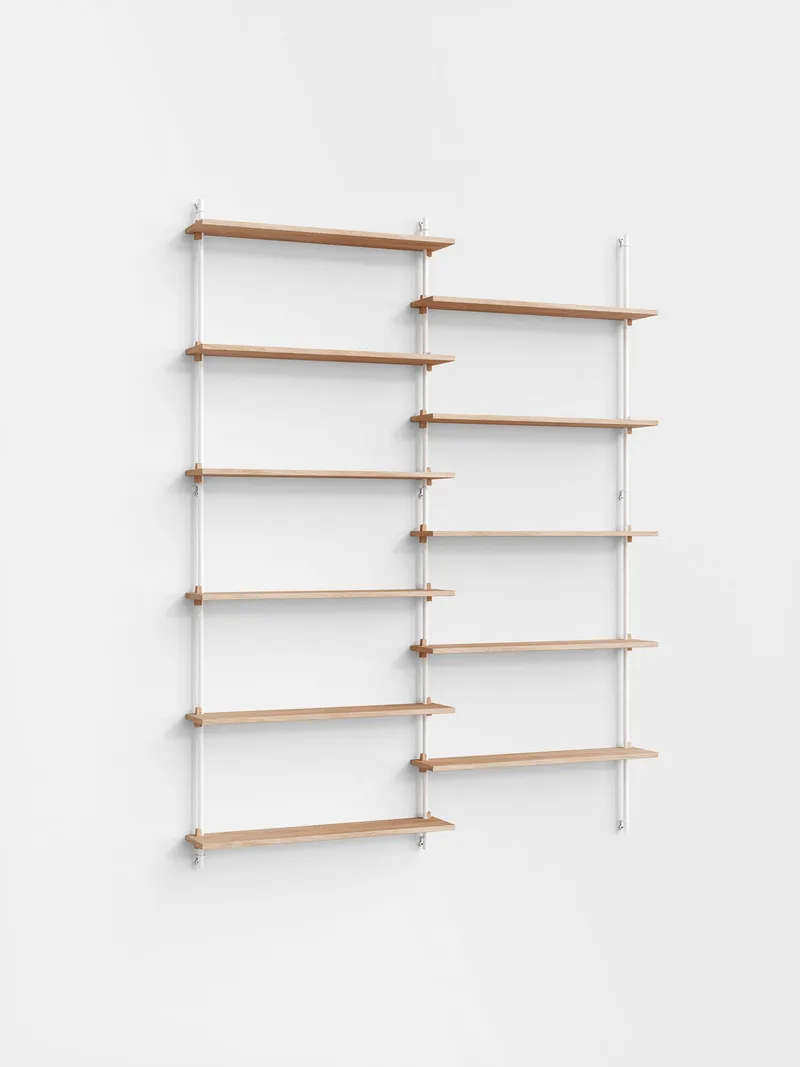 Wall Shelving – ws.200.2 by MOEBE in Oak/White – product photo 4 of 4