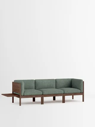3 Seater Sofa with Sides + 1 Side Table by MOEBE in Moss, Moss 0003, Smoked Oak – product photo 35 of 35