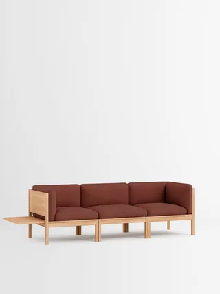 3 Seater Sofa with Sides + 1 Side Table van MOEBE in Autumn, Autumn 101, Oak – productfoto 31 van 34