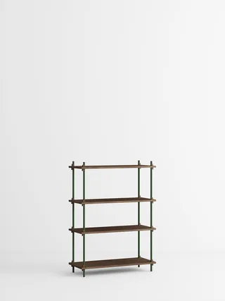 Shelving System – s.115.1.A van MOEBE in Smoked-Oak/Pine-Green – productfoto 4 van 4