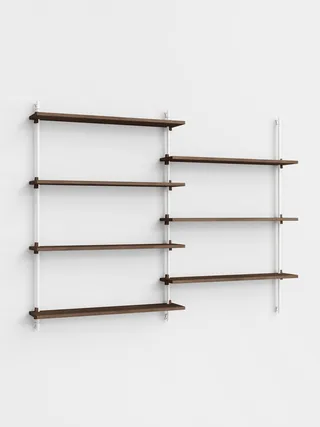 Wall Shelving – ws.115.2 van MOEBE in Smoked-Oak/White – productfoto 5 van 5