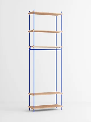 Shelving System – s.255.1.F by MOEBE in Oak/Deep-Blue – product photo 4 of 4