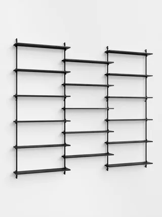 Wall Shelving – ws.200.3 van MOEBE in Black – productfoto 4 van 4