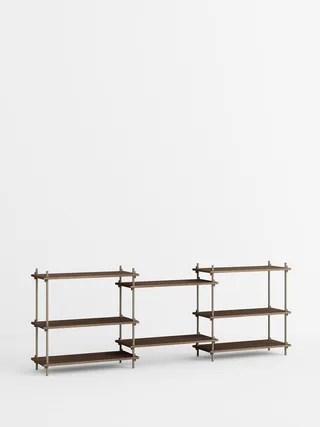 Shelving System – s.85.3.A van MOEBE in Smoked-Oak/Warm-Grey – productfoto 4 van 4