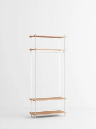 Shelving System – s.200.1.F de MOEBE en Oak/White – photo du produit 4 sur 4