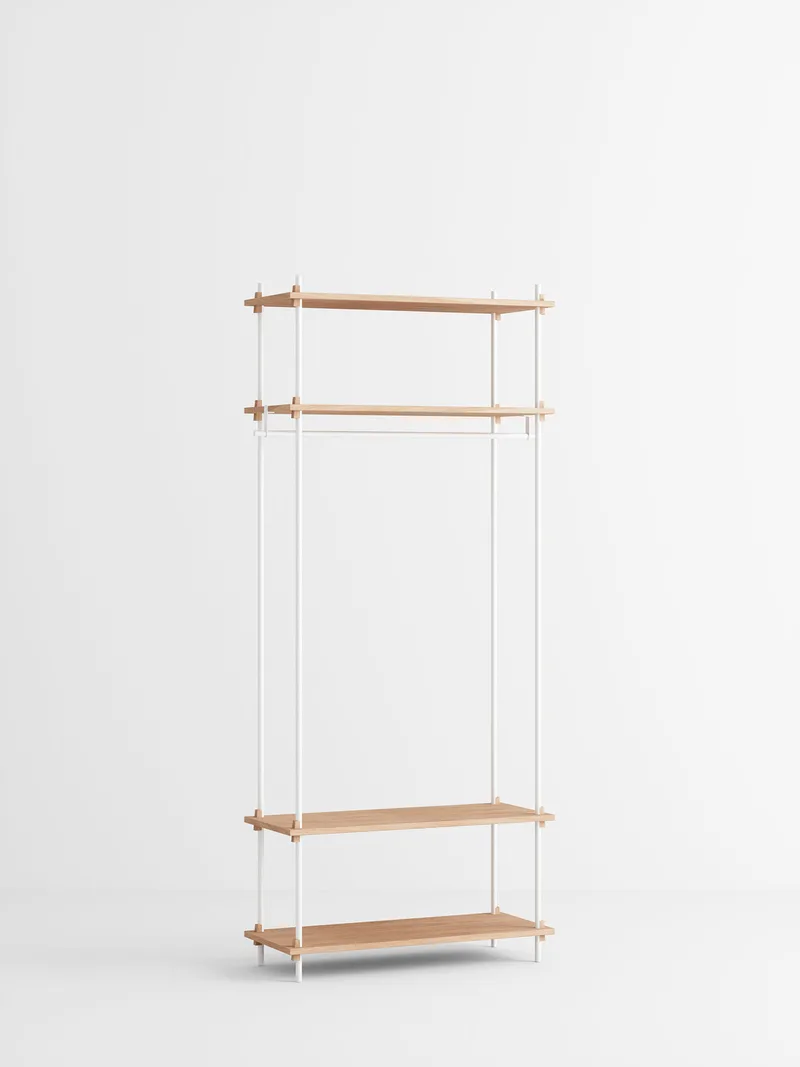 Shelving System – s.200.1.F de MOEBE en Oak/White – photo du produit 4 sur 4