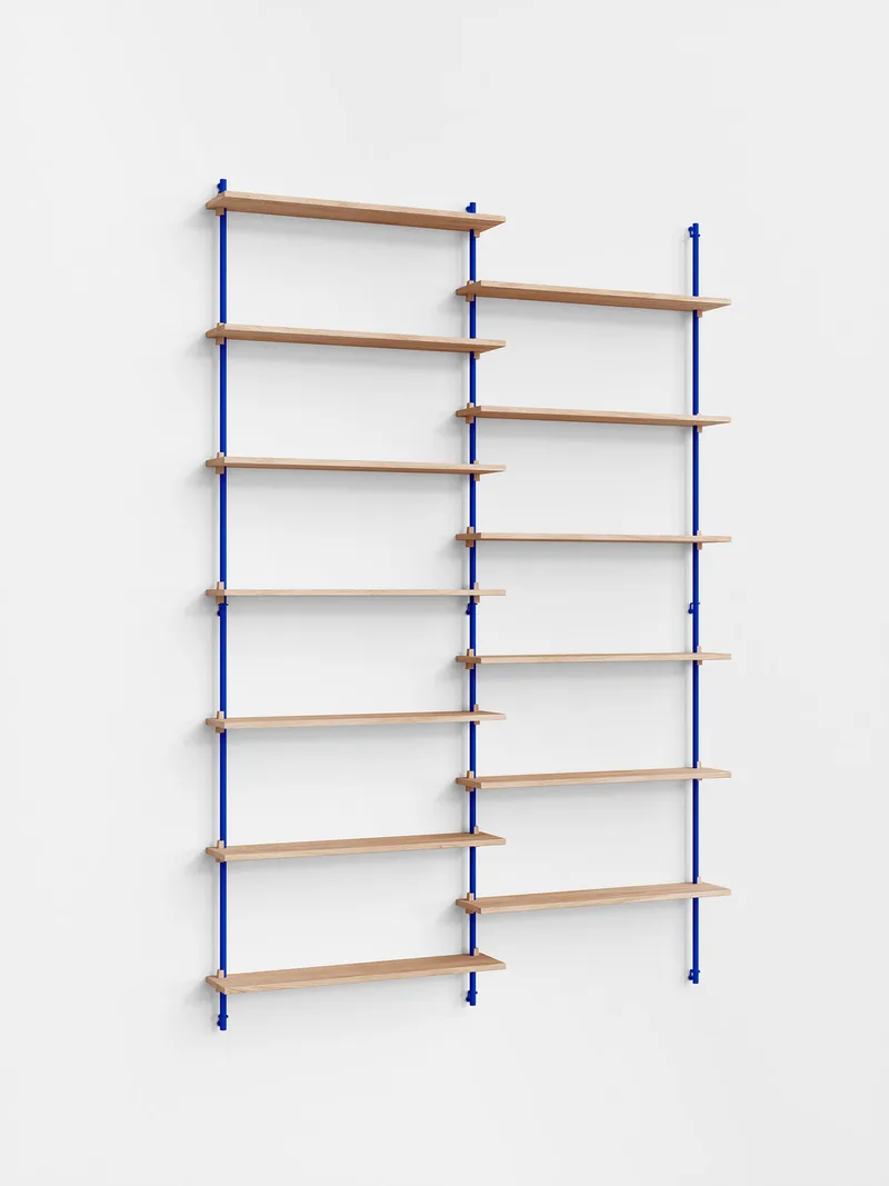 Wall Shelving – ws.230.2 von MOEBE in Oak/Pine-Green – Produktfoto 5 von 5
