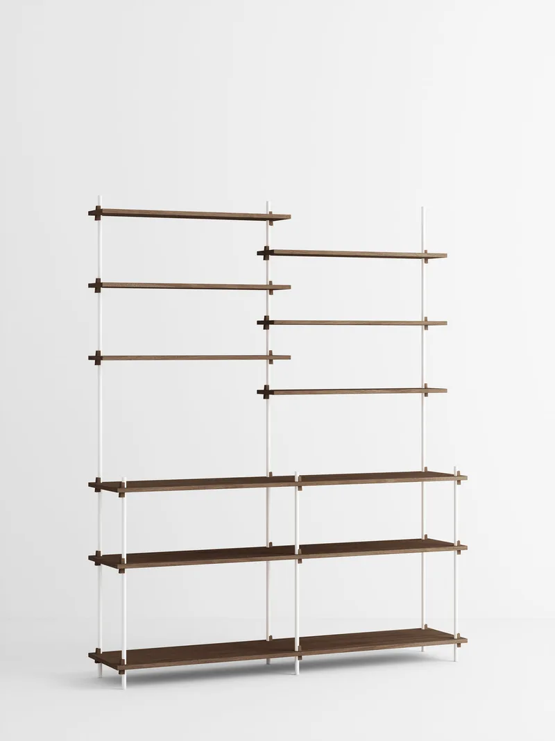 Shelving System – s.200.2.D by MOEBE in Smoked-Oak/White – product photo 4 of 4