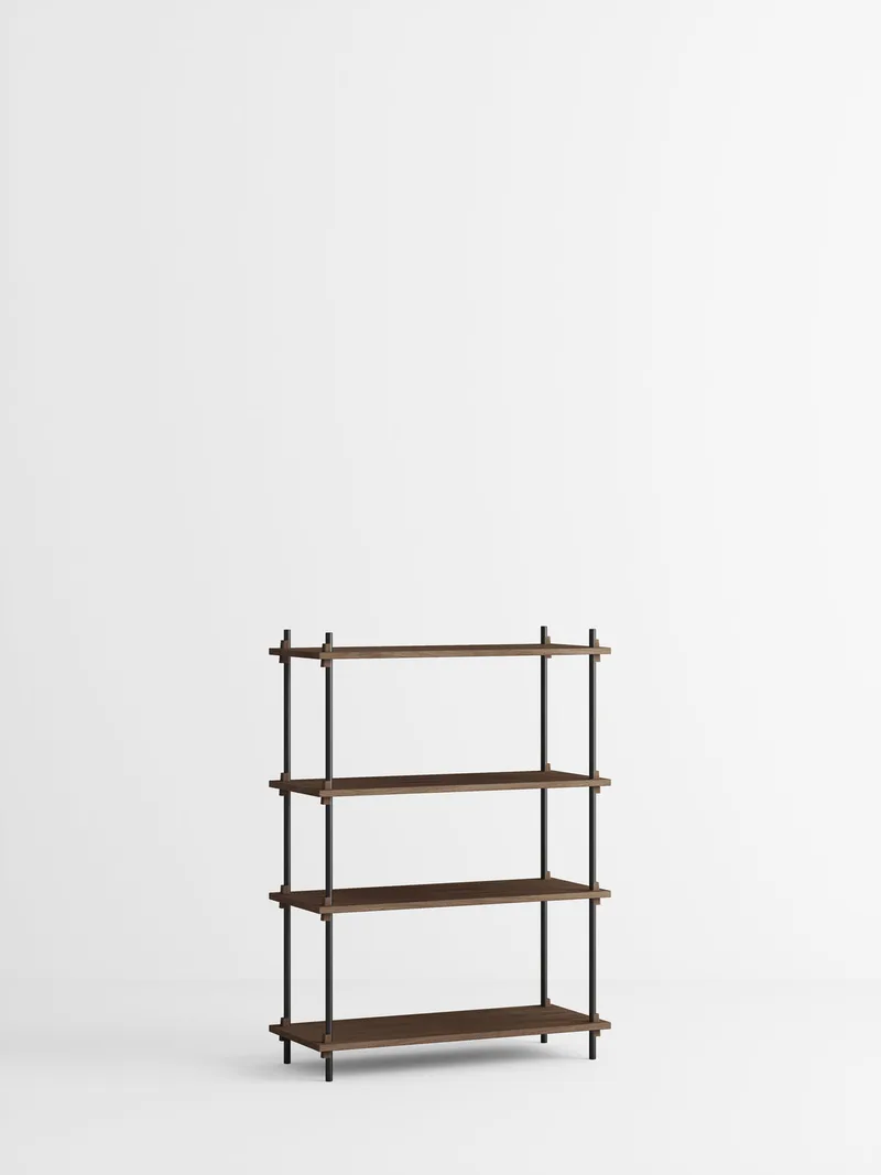 Shelving System – s.115.1.A de MOEBE en Smoked-Oak/Black – photo du produit 4 sur 4