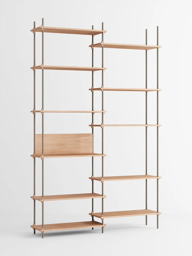 Shelving System – s.255.2.A van MOEBE in Oak/Warm-Grey – productfoto 4 van 4