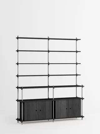 Shelving System – s.200.2.H de MOEBE en Black – photo du produit 2 sur 4