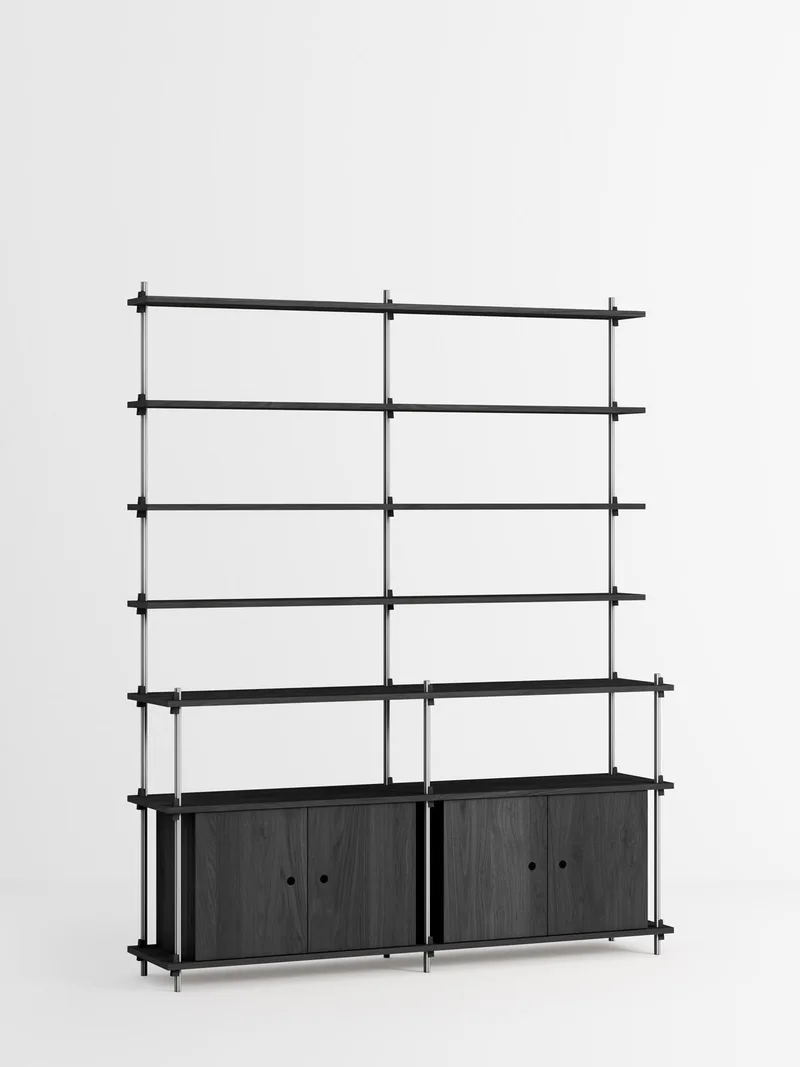 Shelving System – s.200.2.H de MOEBE en Black – photo du produit 2 sur 4