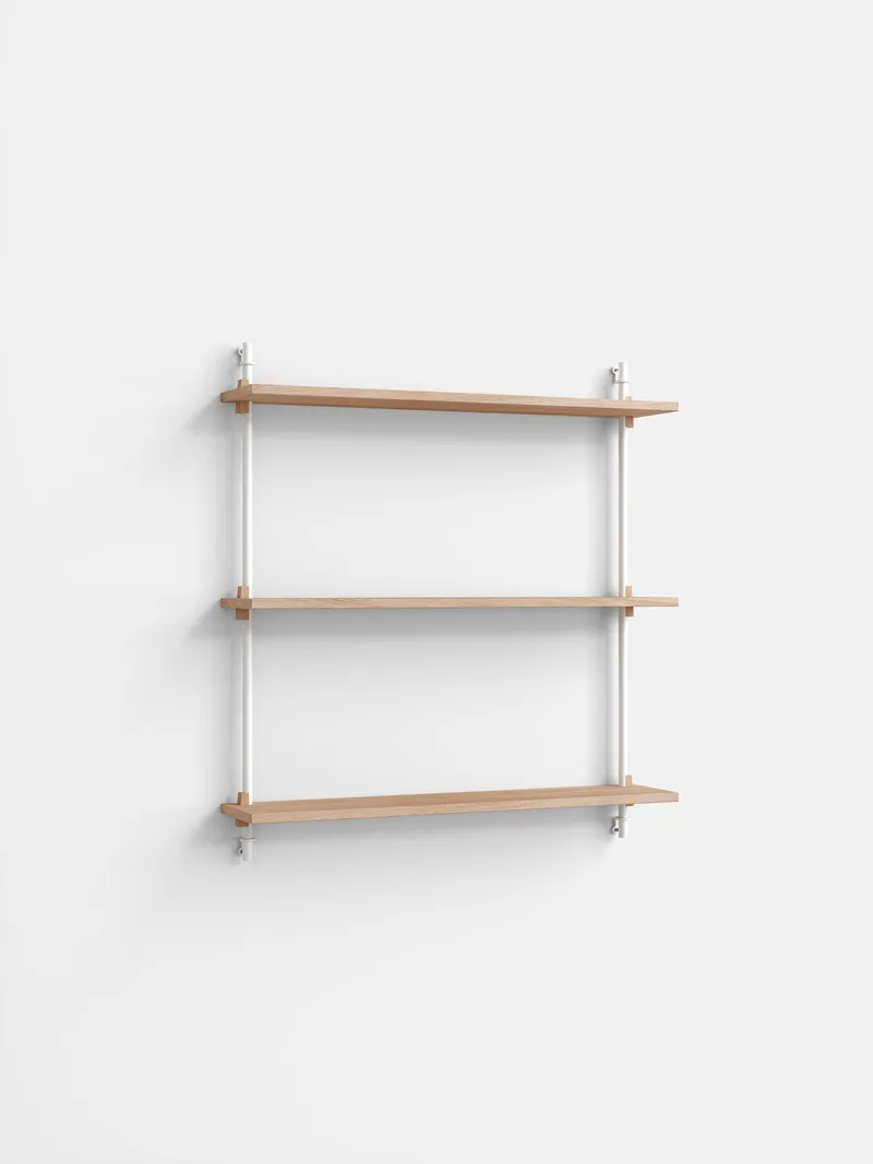 Wall Shelving – ws.85.1 by MOEBE in Oak/White – product photo 4 of 4