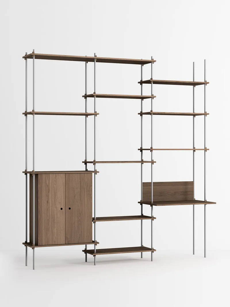 Shelving System – s.255.3.E von MOEBE in Black – Produktfoto 3 von 4