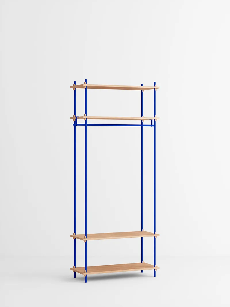 Shelving System – s.200.1.F von MOEBE in Oak/Deep-Blue – Produktfoto 4 von 4