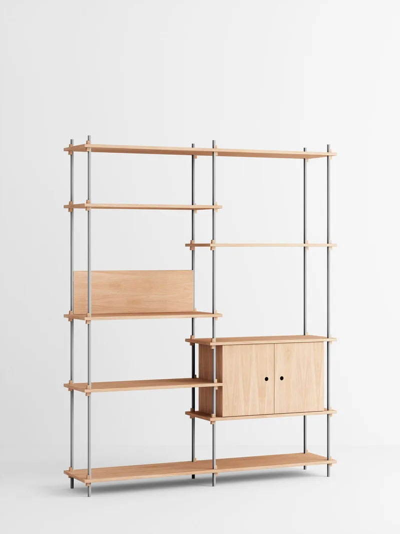 Shelving System – s.200.2.C von MOEBE in Black – Produktfoto 1 von 4