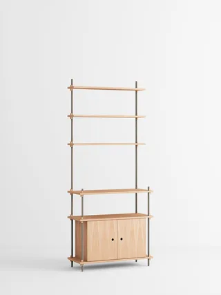 Shelving System – s.200.1.C van MOEBE in Oak/Warm-Grey – productfoto 4 van 4